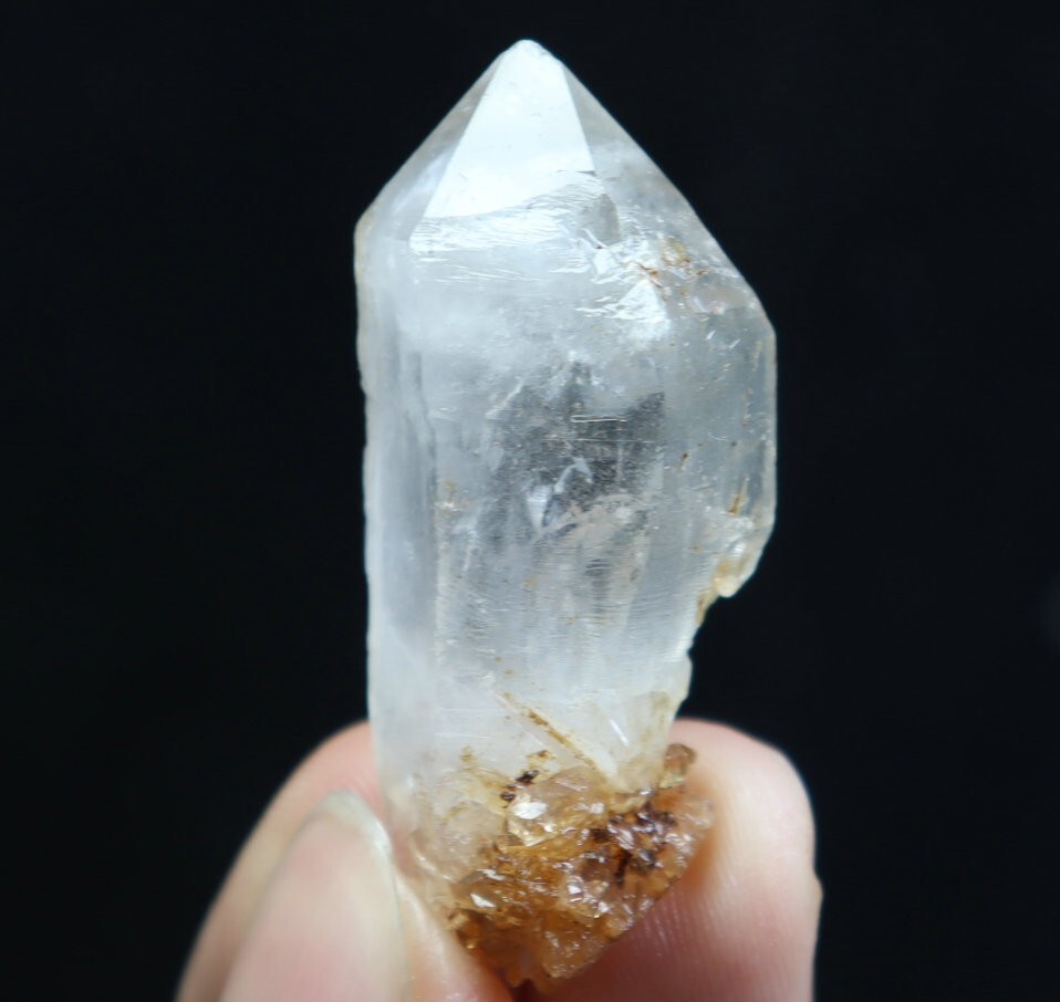Natural Herkimer Diamond Quartz Crystal Stone Point Healing Mineral Specimen