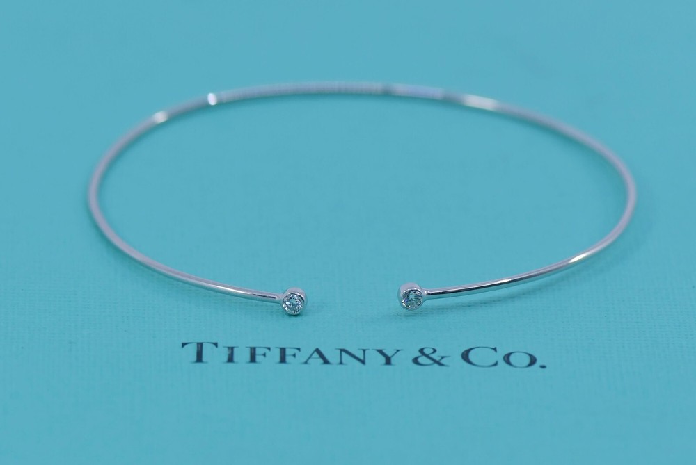 Tiffany & Co Elsa Peretti Diamond Platinum Tennis Bracelet