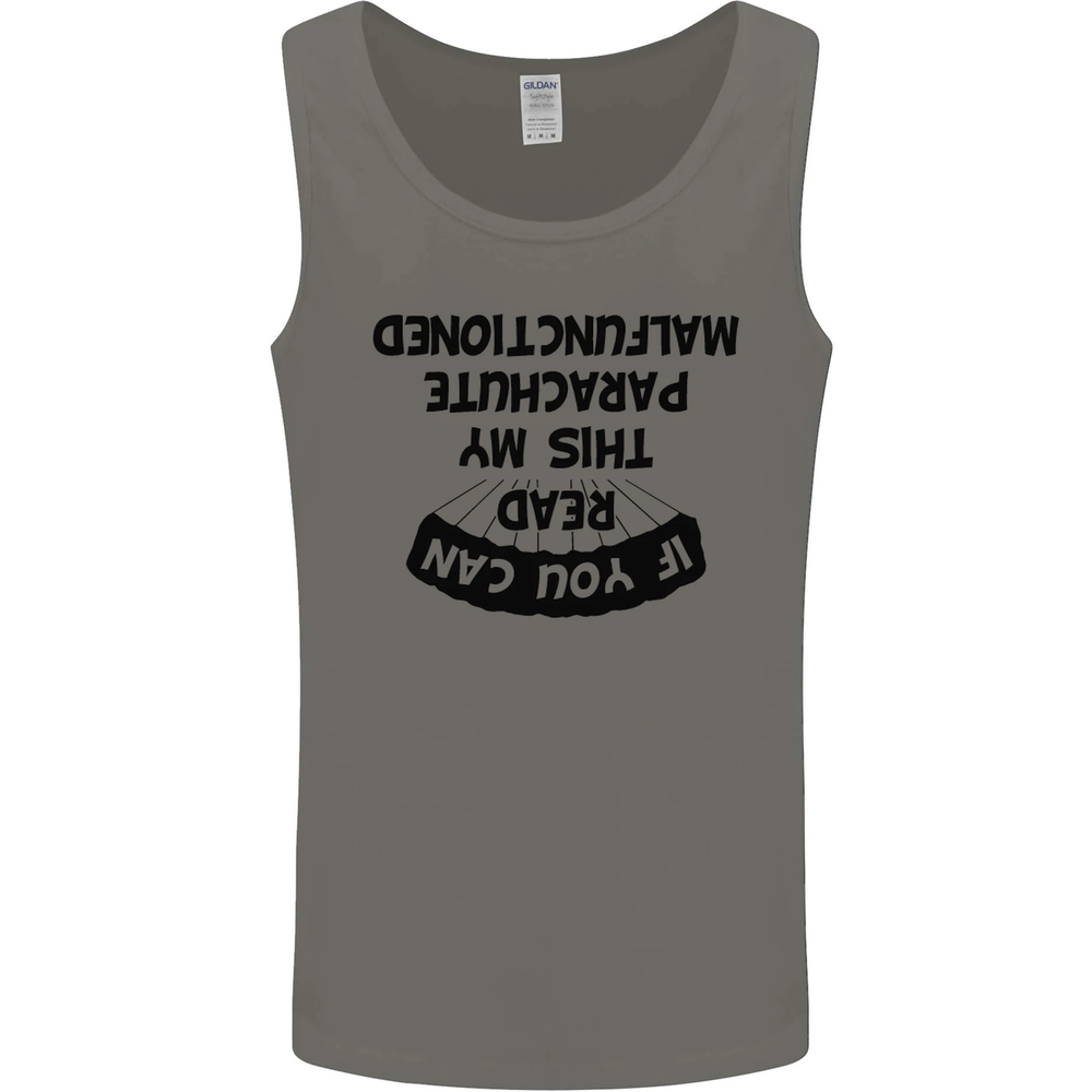 My Parachute Malfunctioned Skydiving Para Mens Vest Tank Top