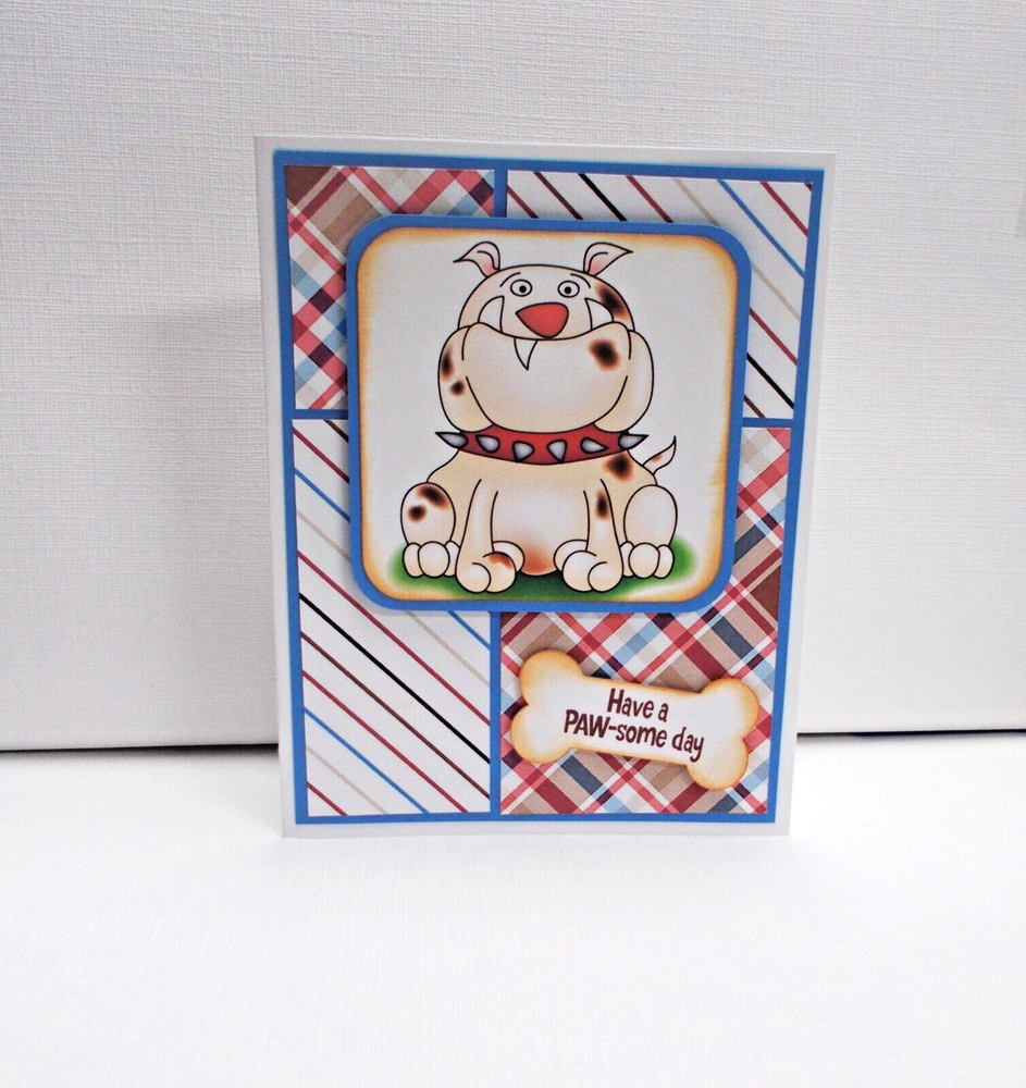 Paw-some Day Birthday or Occasion Card Set of 4 with Envelopes