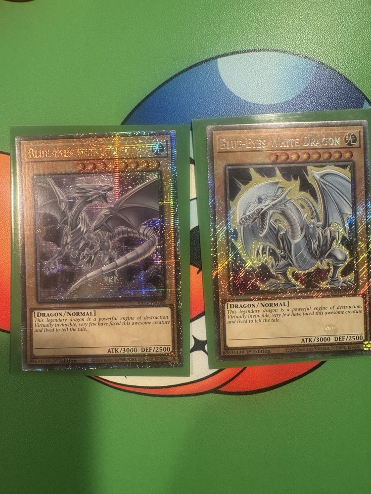 Blue Eyes White Dragon Trading Card - Rare Collectible