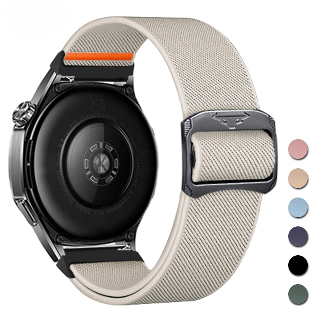 Elastic Nylon Strap for Samsung Galaxy Watch 7 6 5 4 40 44mm 6 Classic 47mm Band