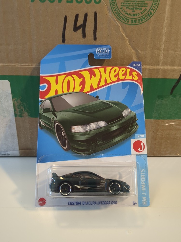 HOT Wheels Custom 01 Acura Integra GSR (green) HW J-Imports 2/10 Sealed NEW 2022