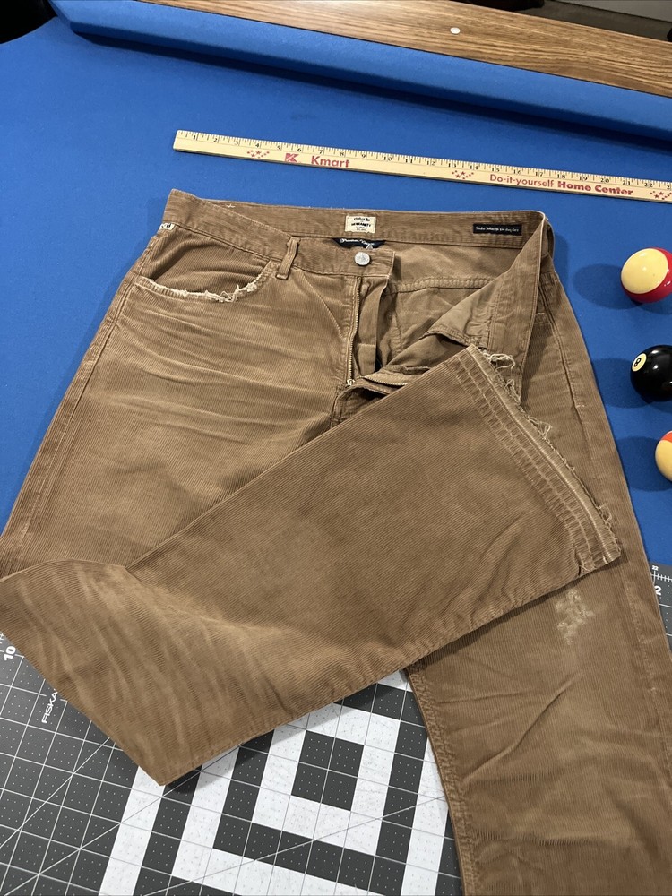 Citizens Of Humanity Sasha Women’s Brown Corduroy Low Flare Boho Pants Size 30