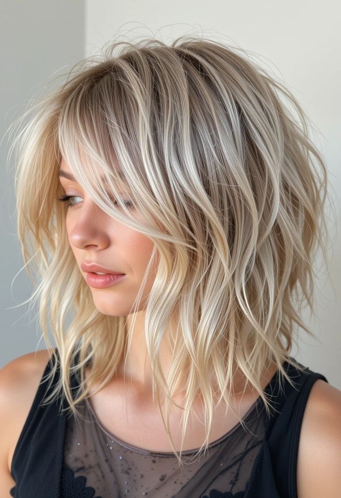 Golden Blonde with Ash Brown Highlight 100% Human Hair Lace Front Wigs