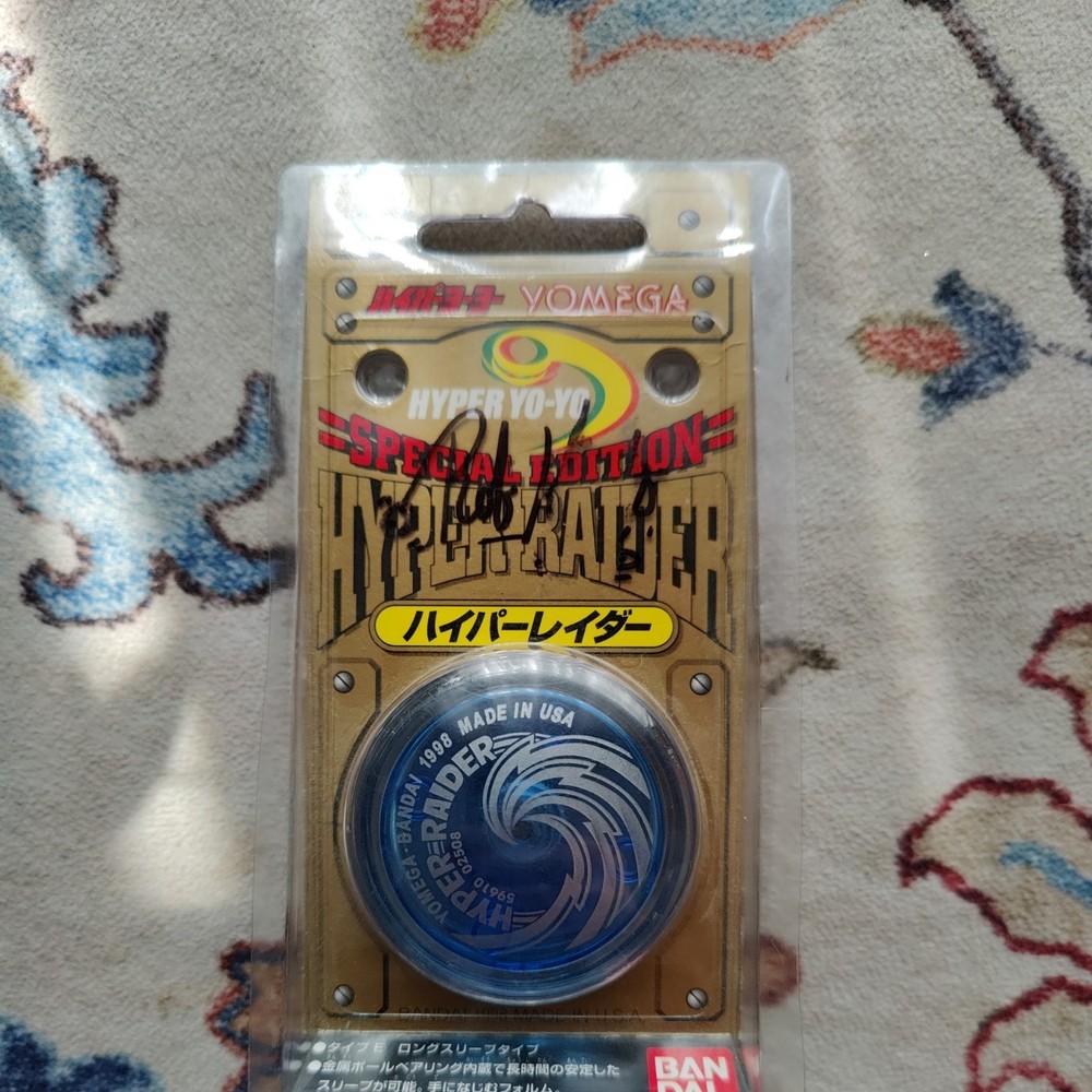 YOMEGA Hyper Raider yoyo Rob Kitts 2006 Autograph! Special Edition Blue