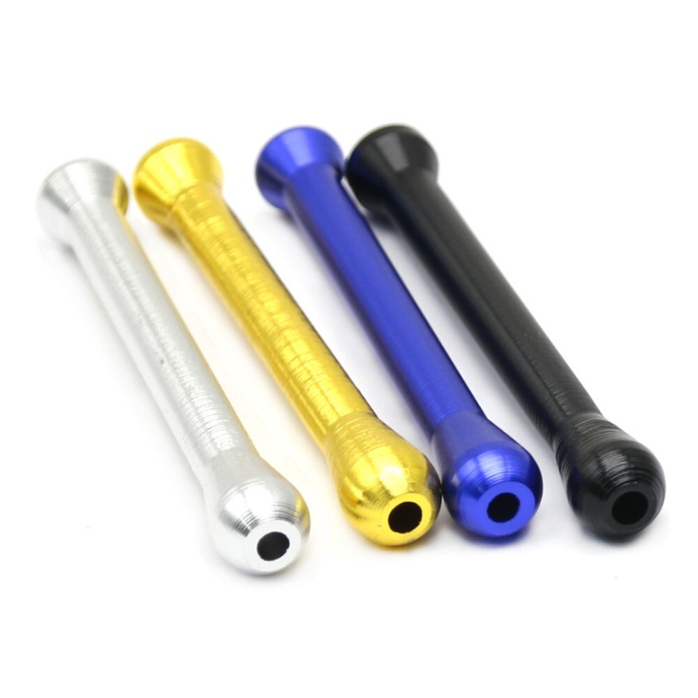 6Pcs Aluminium Metal Tube Mixed Color Party Festival Accessories Snuff Bottle