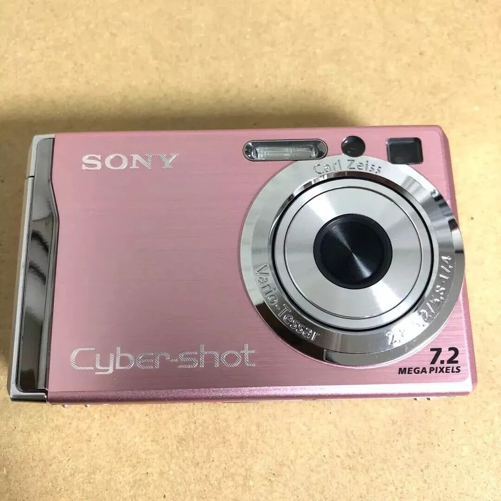 SONY Cyber-shot DSC-W80  7.2MP 3x optical zoom Digital Camera Pink English
