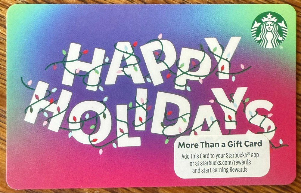 STARBUCKS GIFT CARD CHRISTMAS 2024 
