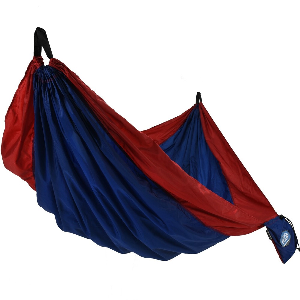 Equip Portable Nylon Camping Travel Hammock 1 Person Red & Navy 116 x 59