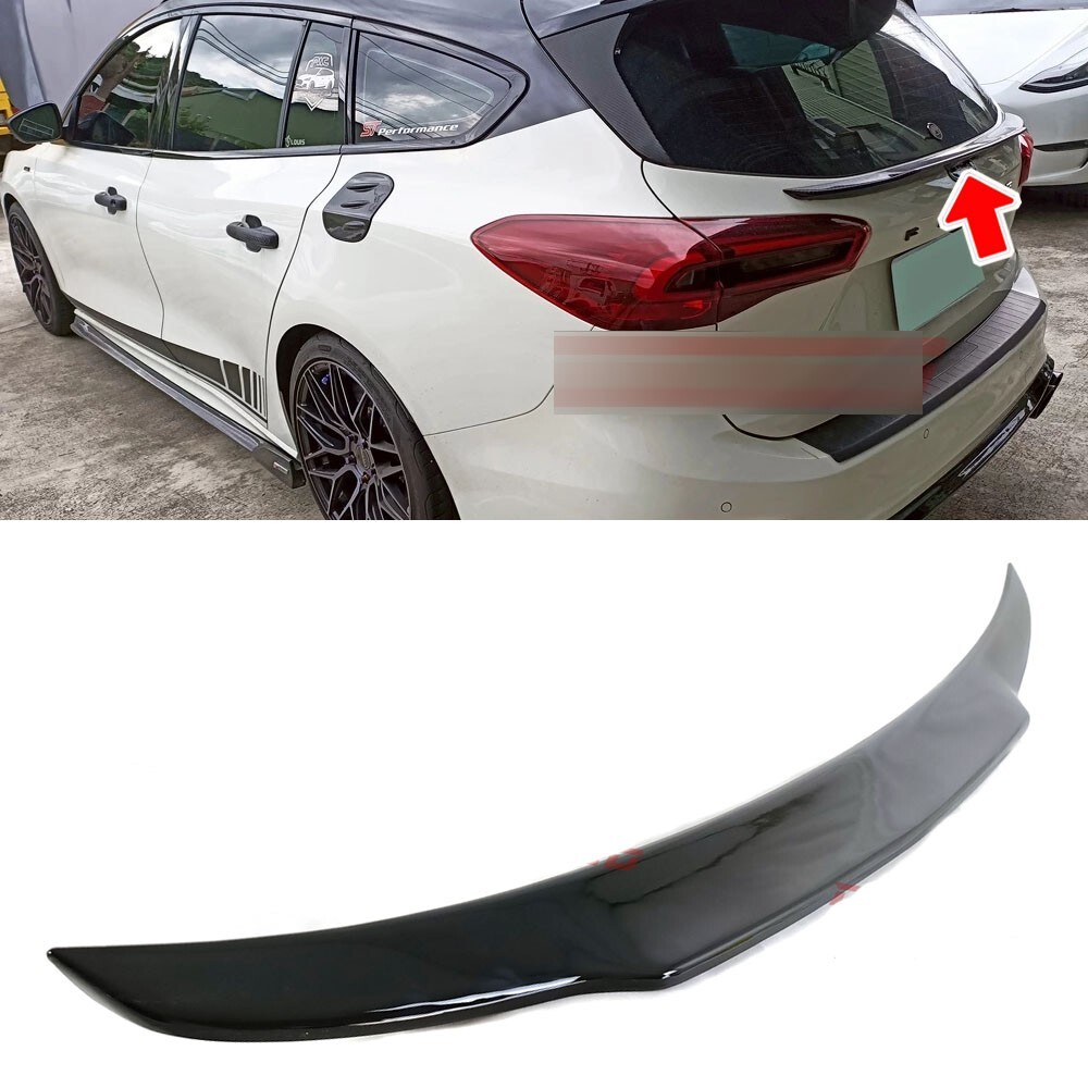 Glossy Black Fit For Ford Focus MK4 ST-Line Wagon Rear Middle Trunk Spoiler 2025