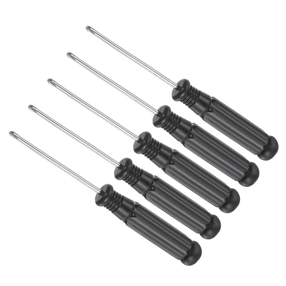 5pcs 2.0x92mm Phillips Screwdriver Set with Black Handle