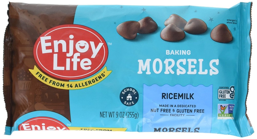Enjoy Life Foods Ricemilk Baking Morsels Milk Chocolate Flavor, Gluten Free, Sch