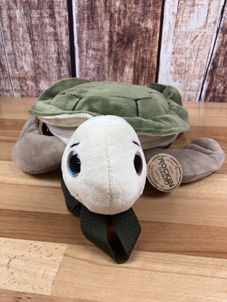 Key West Kids Plush Turtle Backpack 14 Inch by Rockin Gear