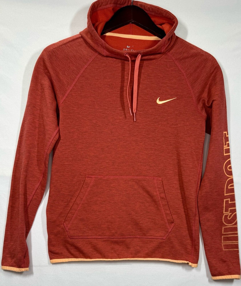 Nike Dri-Fit Women’s Running Hoodie Orange Winter Sz XS