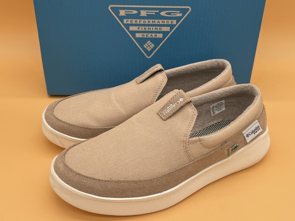 Columbia Men's Size 13 Boatside PFG Slip-On Boat Shoes in Ancient Fossil