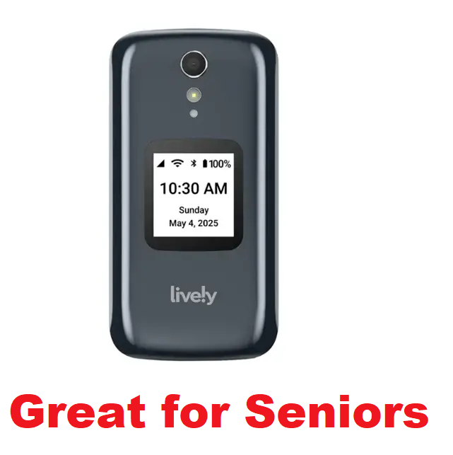 Lively Jitterbug Flip2 Cell Phone for Seniors Grey EASY TO USE GREAT FOR SENIORS