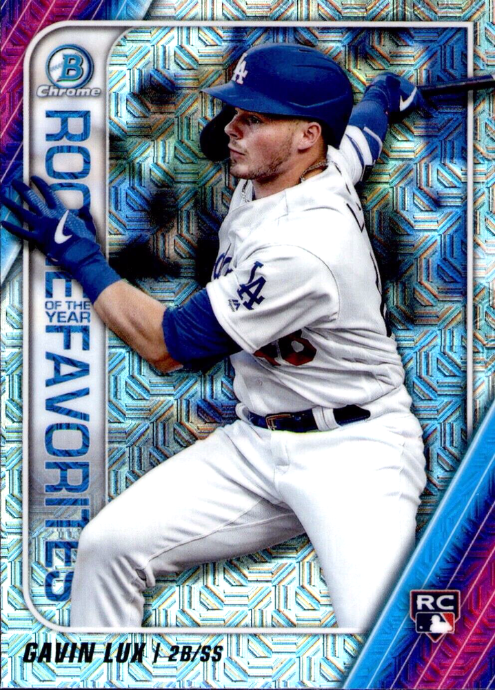 2020 Bowman Chrome Mega Box Gavin Lux ROY Favorites Refractor Dodgers ROYF-GL Rookie