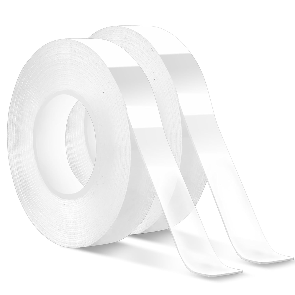2 Pack Nano Double Sided Tape Duty Mounting Tape Sticky Walls, Double Sided Heav