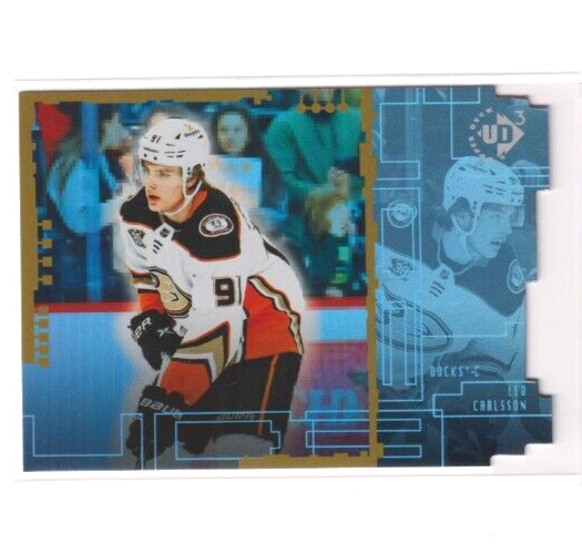 2023-24 Upper Deck Extended UD3 Die Cut 29 Leo Carlsson Anaheim Ducks