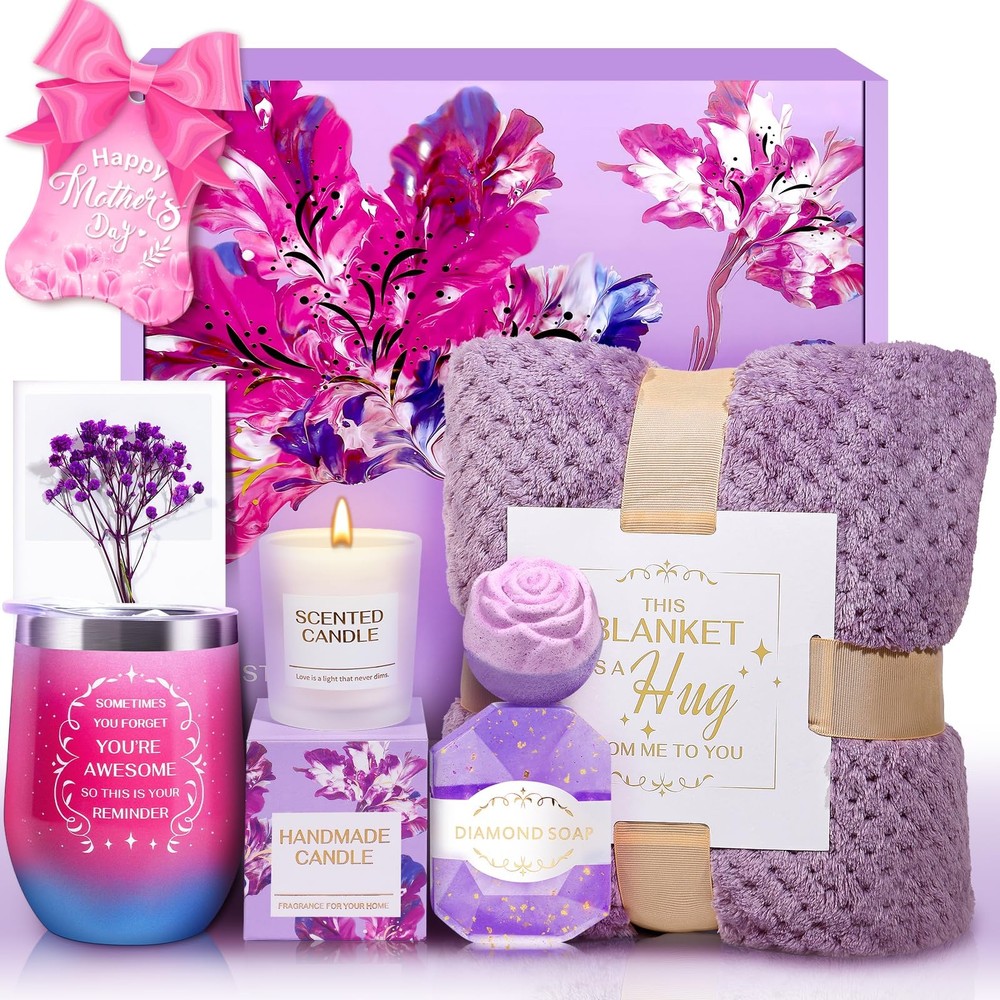 Romantic Valentine's Day Gift Basket for Her - Wife & Girlfriend Presents-image