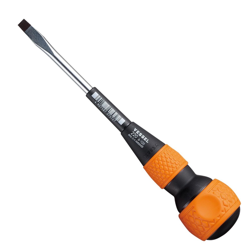 VESSEL 6×100 Ball Grip Driver 220 Torque Fastener Tool