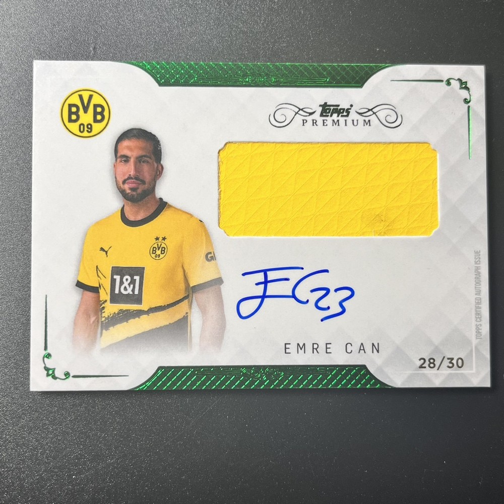 Emre Can 2023-24 Topps Premium BVB Bronze Match Worn Jersey /30 -JKL