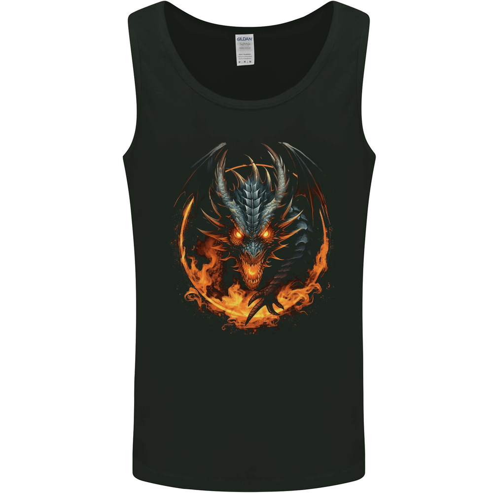 Fantasy Fire Dragon 1 Mens Vest Tank Top