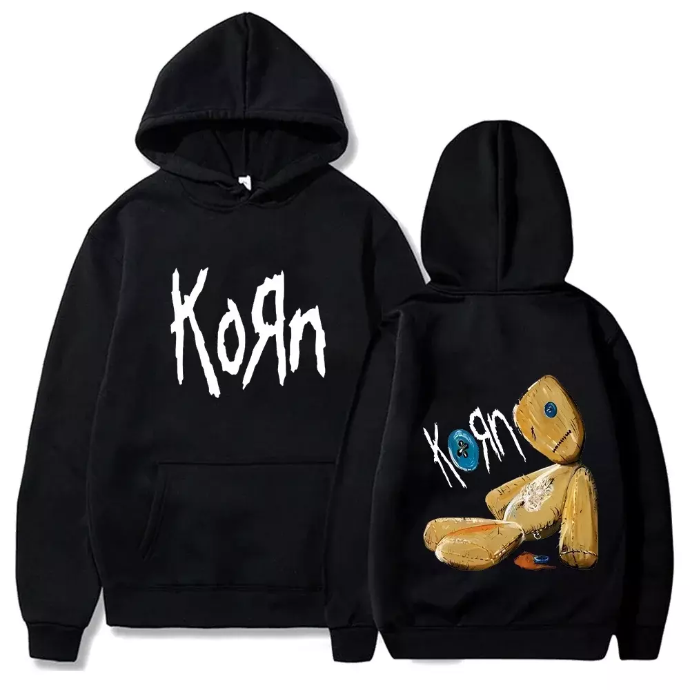 double sided hoodie rock lovers, Korn Rock Band Hoodie, Spring hoodie US size