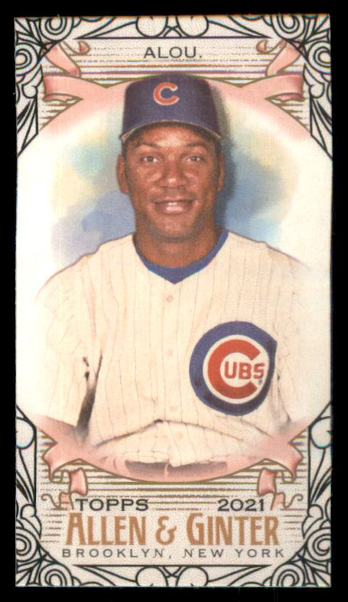 2021 Topps Allen and Ginter Mini Black Border Baseball Card #321 Moises Alou