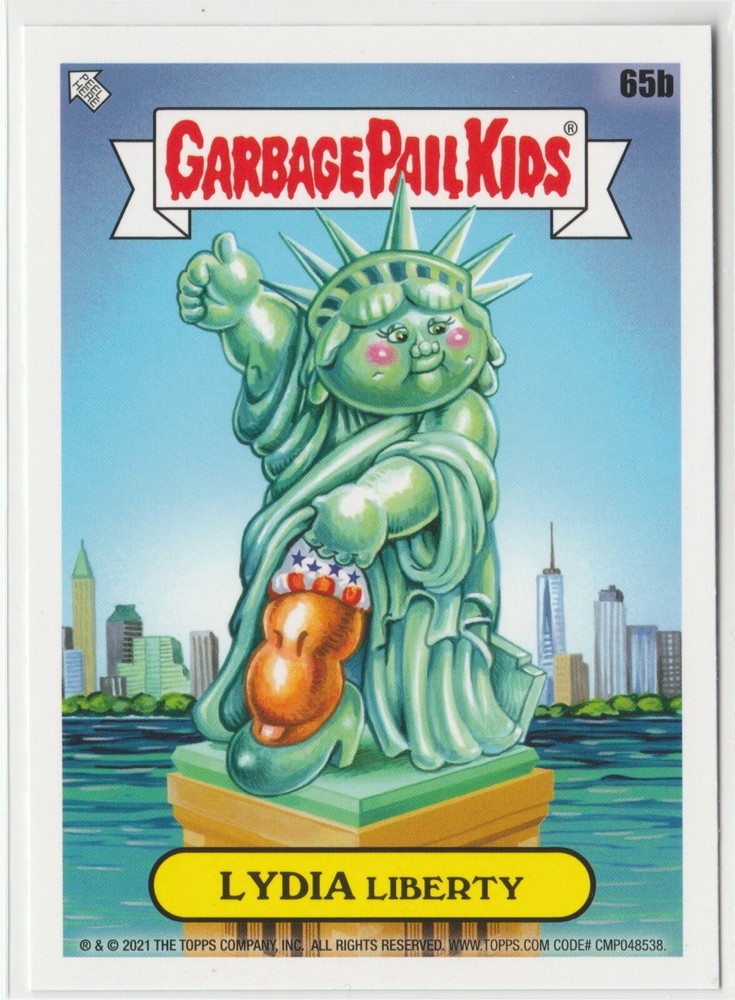Lydia Liberty #65b Garbage Pail Kids GPK 2021 Go On Vacation