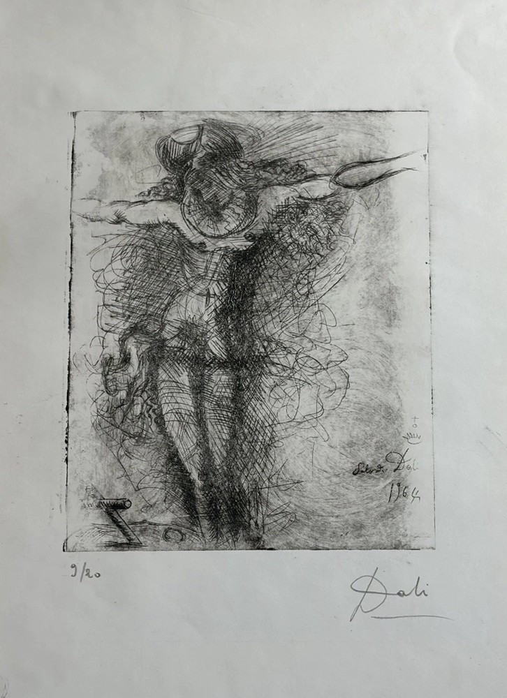 Salvador Dalí (1904–1989) Le Christ1@ 1964 Rare Edition Lithograph #9/20 Signed