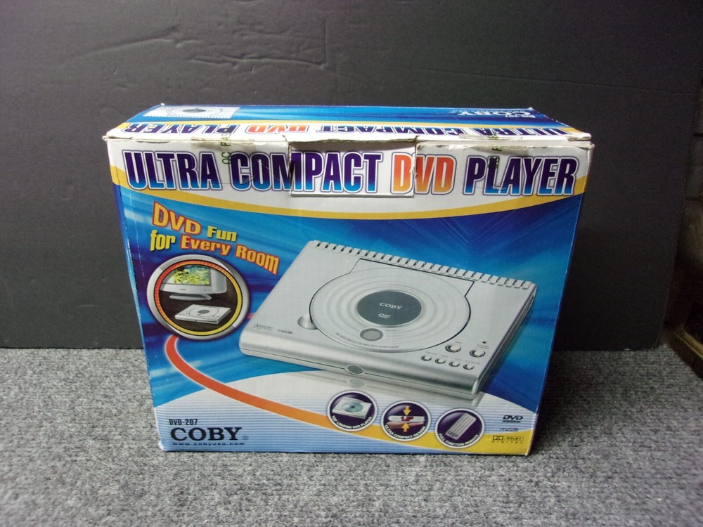 Coby Ultra Compact Portable DVD Player DVD-207 New Model  
