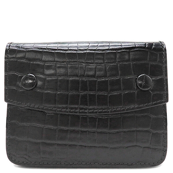 Maison Martin Margiela Chain Wallet Shoulder Wallet Leather Blue Black Waist P