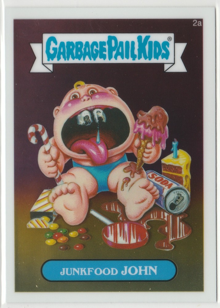 Junkfood John #2a Garbage Pail Kids 2013 Chrome Series 1 CS1 GPK Card