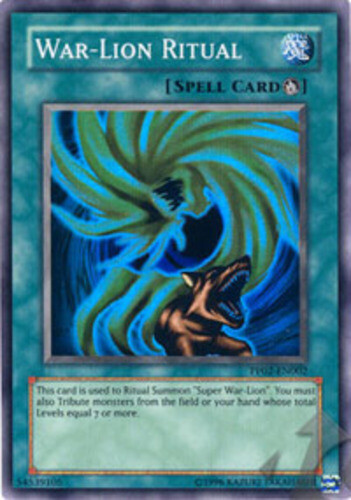 War-Lion Ritual PP02-EN002 Super Rare Unlimited Edition x3 Moderately Played