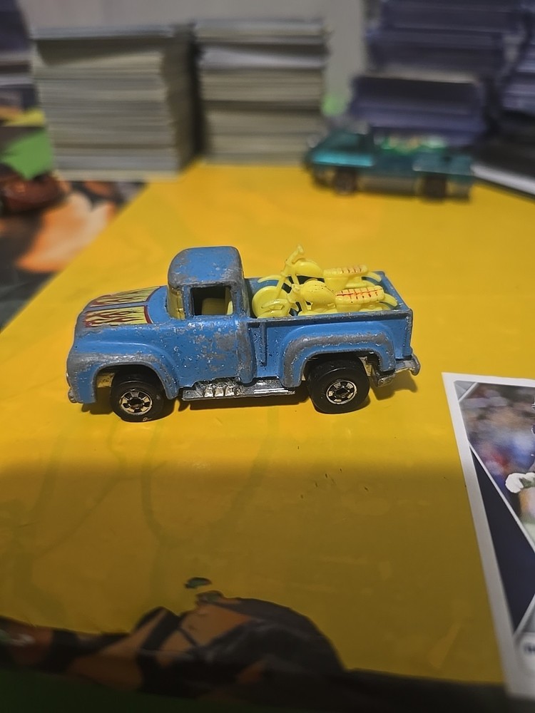 Hot Wheels 1973 Blackwall BW '56 Hi Tail Hauler Truck Hong Kong Blue Vtg 70s Toy