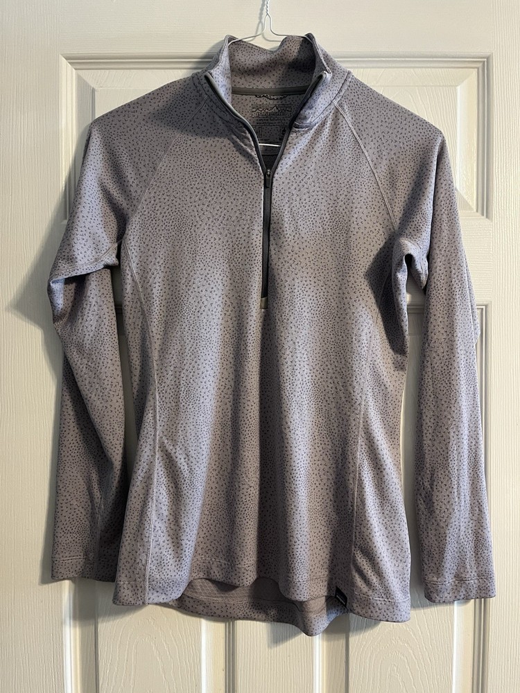Patagonia Capilene Midweight Women's Purple 1/4 Zip Pullover Base Layer M