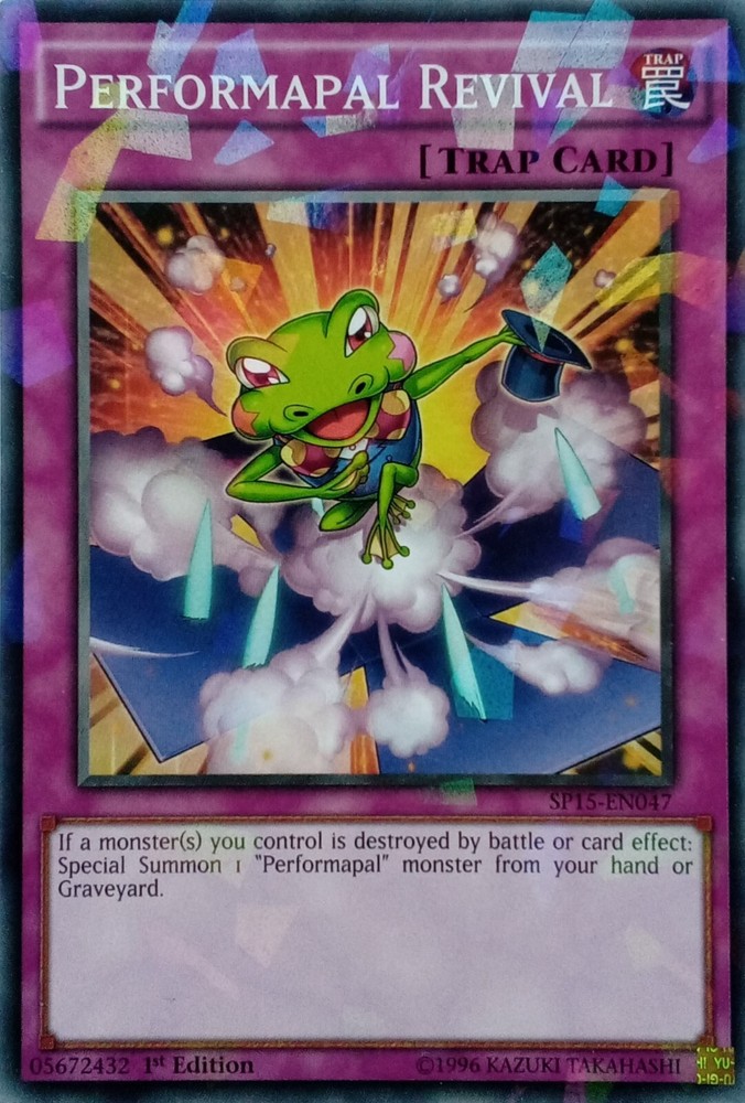 SP15-EN047 PERFORMAPAL REVIVAL SHATTERFOIL RARE 1ST EDITION YuGiOh CARD