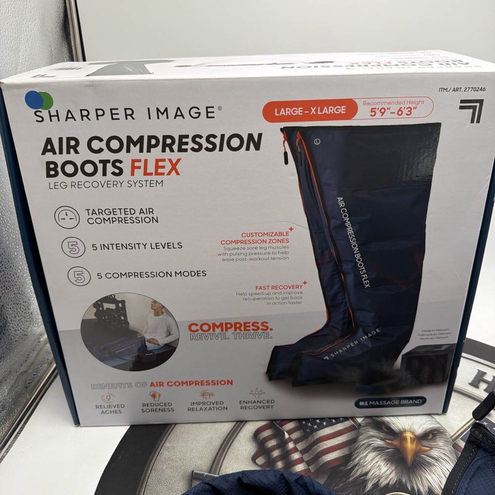 Sharper Image Air Compression Boots Flex, Large/XLarge