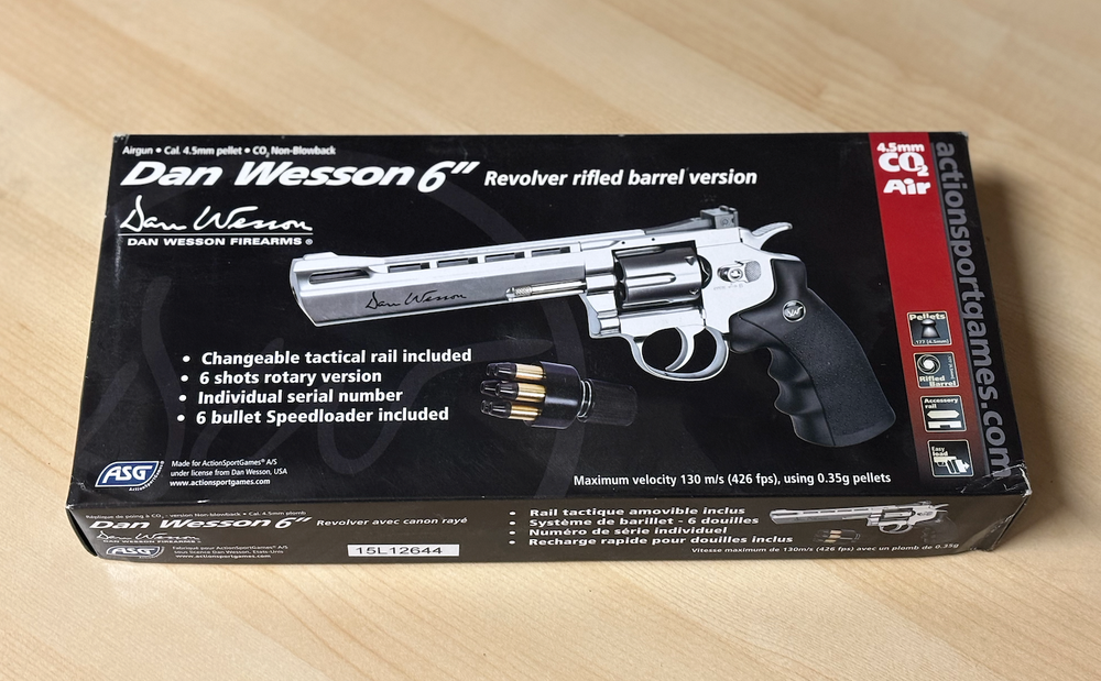 Asg Dan Wesson Co2 Airgun Revolver 6