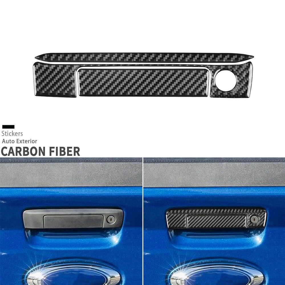 Real Carbon Fiber Exterior Rear Trunk Handle Cover Trim For Ford Maverick 22-25