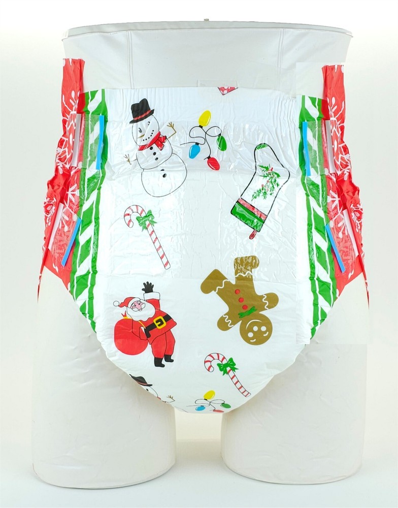 Med-Adult Printed Christmas Diapers Oodzoo Boodzoo Medium 28