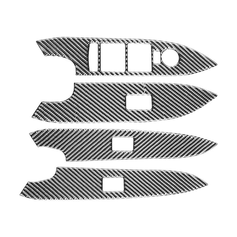 Carbon Fiber Window Switch Panel Cover For Cadillac XTS 2013-2018