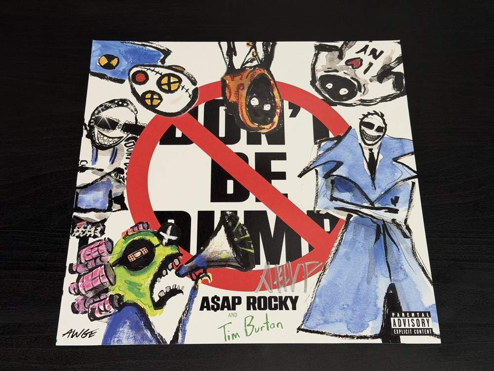 A$AP ASAP ROCKY DON'T BE DUMB SIGNED INSERT