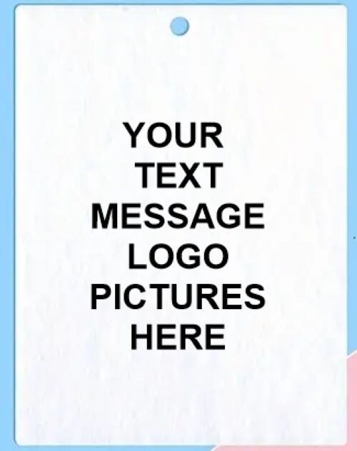 Custom Promotional Bulk Car Hanging Air Freshener Logo Picture Double Sided