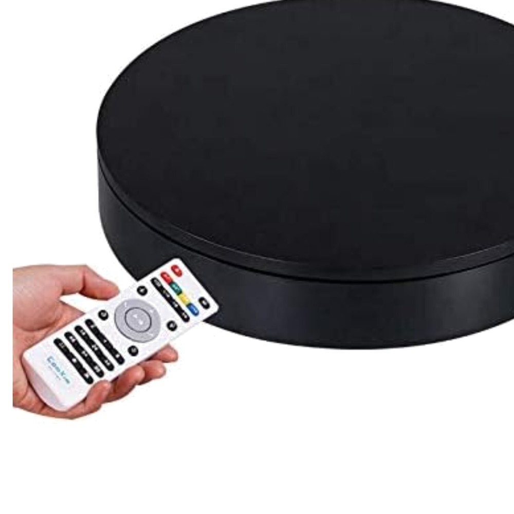 Heavy-Duty 360° Motorized Rotating Display Stand - 200lb Capacity with Remote Control