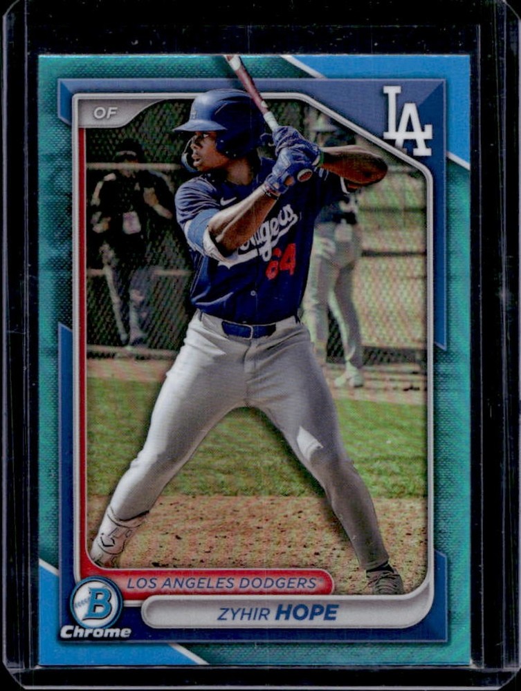 2024 Bowman Draft Zyhir Hope Chrome Prospect Sky Blue Refractor #BDC-139 Dodgers