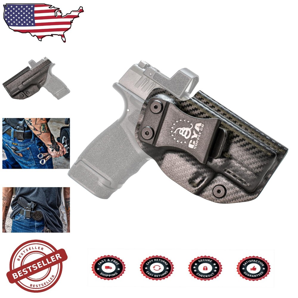 Right-Handed Carbon Fiber Inside Waistband Holster for Springfield Hellcat