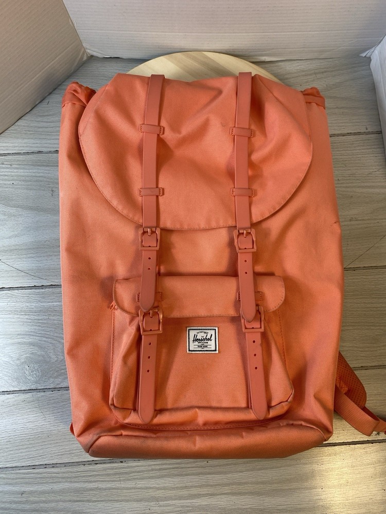 Herschel Little America Laptop Backpack in Coral Pink